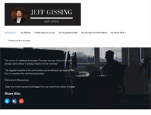 Tablet Screenshot of jeffgissing.com